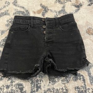 old navy high waisted four button shorts, size 0